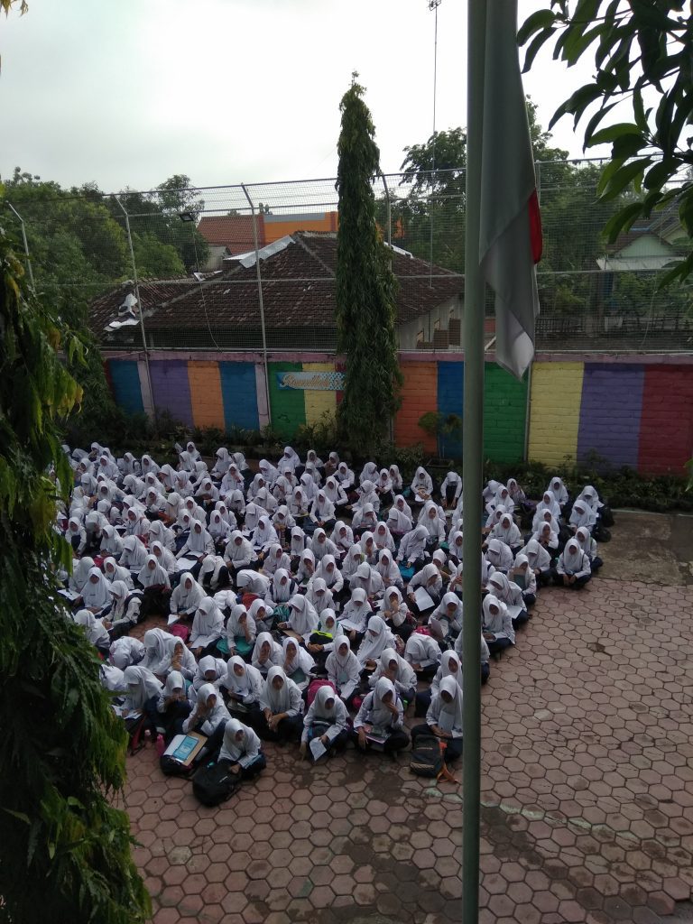 Apel Pagi santri Ponpes Walisongo Sragen sebelum mengerjakan PAS