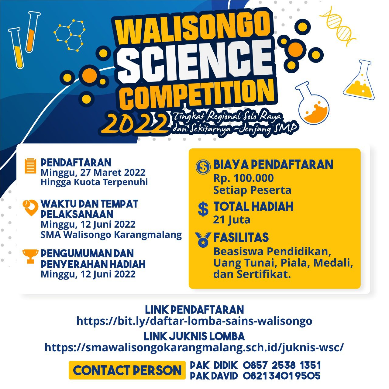 JUKNIS WALISONGO SCIENCE COMPETITION 2022