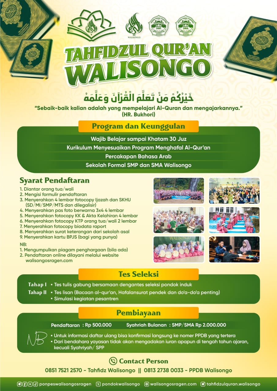 PPDB SMA Walisongo Terbaru