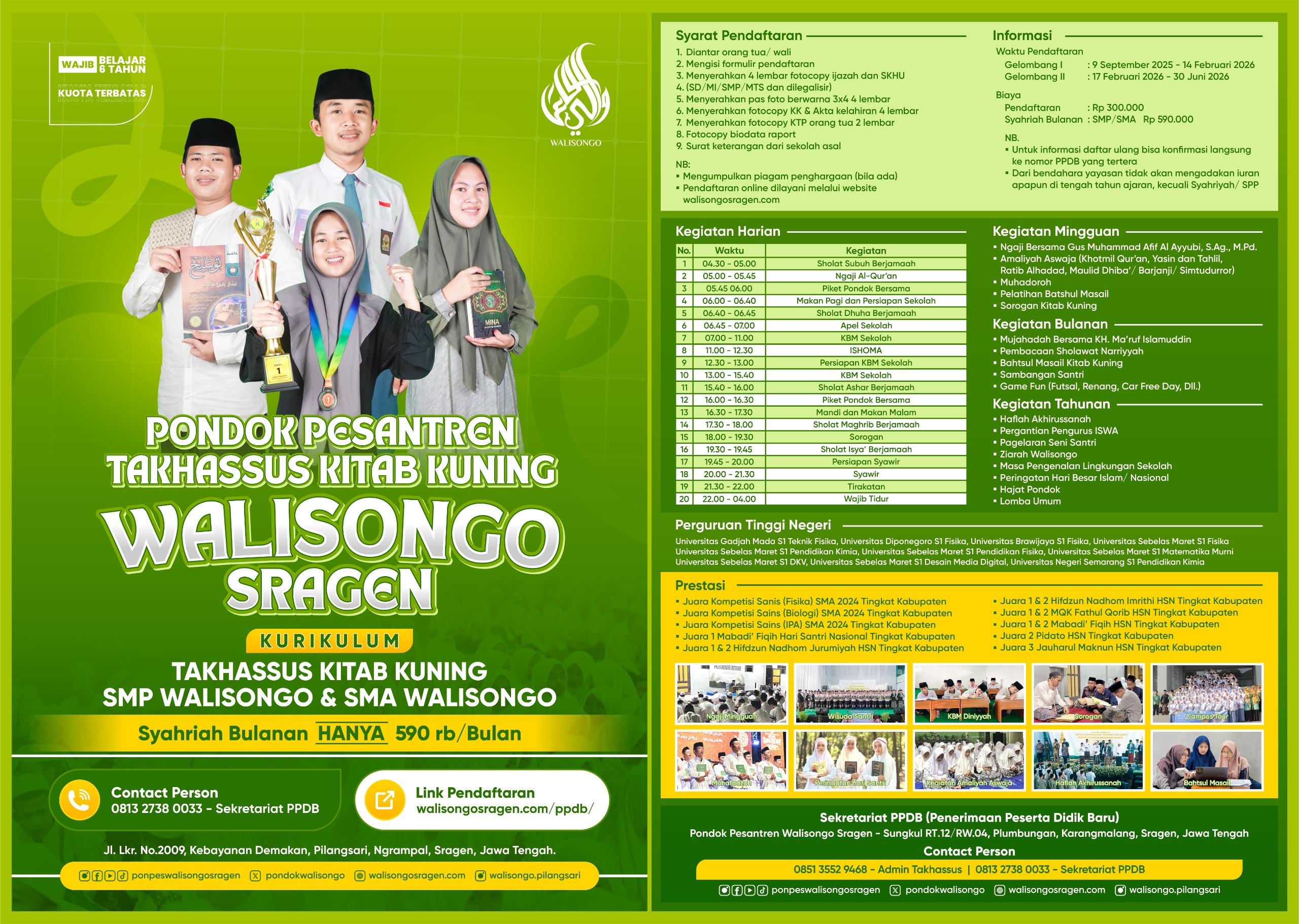 PPDB SMA Walisongo Terbaru